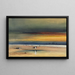Strandscène bij zonsondergang - James Hamilton — ingelijst kunstwerk aan de muur