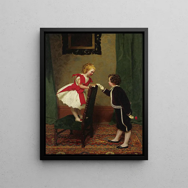 James Hayllar - Miss Lilys First Flirtation.webp