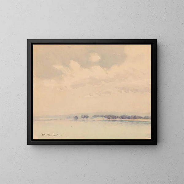 Untitled Painting - James Henry Moser — framed artwork on a wall
