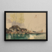 Péniches sur un canal à Rotterdam - James Holland — ingelijst kunstwerk aan de muur
