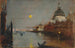 Santa Maria della Salute vanaf het Grand Canal met volle maan, Venetië - James Jebusa Shannon — weergave van het kunstwerk