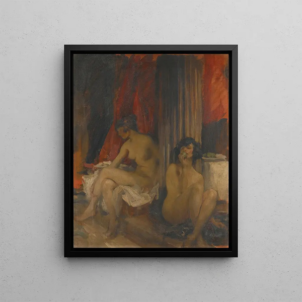 De groene appel - James Jebusa Shannon — ingelijst kunstwerk aan de muur