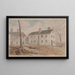 Huis Hoban F St nabij de 15e Washington DC 1874 - James Madison Alden — ingelijst kunstwerk aan de muur