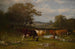 Van de schaduw die verandert - James McDougal Hart — weergave van het kunstwerk