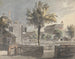 Boom te midden van huizen - James Miller — weergave van het kunstwerk