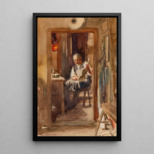 James Montgomery Flagg - The Violin Makers Village.webp