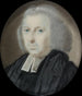 Clerc en perruque poudrée en zwarte jurk - James Scouler — weergave van het kunstwerk