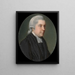 Portret van een clericus - James Scouler — ingelijst kunstwerk aan de muur