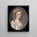 Portret van een dame - James Scouler — ingelijst kunstwerk aan de muur