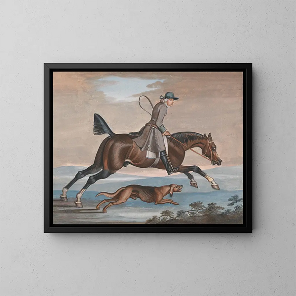 Fox Hunt - James Seymour — framed artwork on a wall