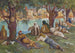 Aan de rand van de wateren van Babylon - James Tissot — weergave van het kunstwerk