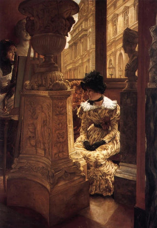 James Tissot - En el Louvre LEsthetique.webp