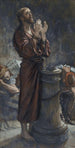 Goede Vrijdag ochtend Jezus in de gevangenis - James Tissot — weergave van het kunstwerk