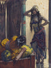 Jézabel adviseert Achab - James Tissot — weergave van het kunstwerk