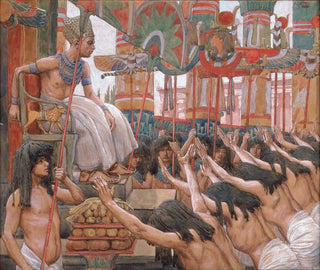 van Joseph die in Egypte woont - James Tissot — weergave van het kunstwerk