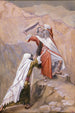 Moïse breekt de tafelen van de Tien Geboden - James Tissot — weergave van het kunstwerk