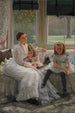 Portret van mevrouw Catherine Smith Gill en twee van haar kinderen - James Tissot — weergave van het kunstwerk