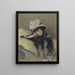 Portret van jonge vrouw - James Tissot — ingelijst kunstwerk aan de muur