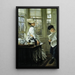 Lecture des nouvelles - James Tissot — ingelijst kunstwerk aan de muur