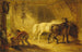 Binnenkant van een stallen - James Ward — weergave van het kunstwerk