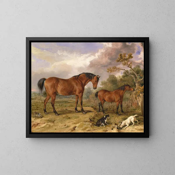 Portret van de hervormer Blucher Tory en de wieg behorend bij Rowland Alston Esq MP - James Ward — ingelijst kunstwerk aan de muur
