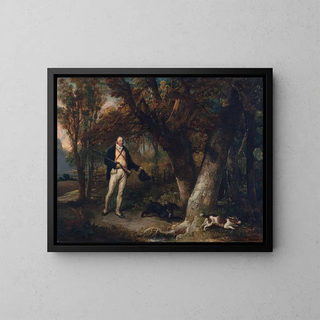 Le révérend Thomas Levett et ses chiens favoris à la chasse au faisan - James Ward — ingelijst kunstwerk aan de muur