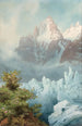 Les Grands Charmoz au-dessus de la Mer de Glace Chamonix - James Whittet Smith — weergave van het kunstwerk