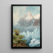 Les Grands Charmoz au-dessus de la Mer de Glace Chamonix - James Whittet Smith — ingelijst kunstwerk aan de muur