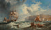 Passant de de boei uit de haven Whitby - James Wilson Carmichael — weergave van het kunstwerk