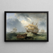 Schepen op de hoge zee - James Wilson Carmichael — ingelijst kunstwerk aan de muur