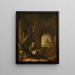 van een kluizenaar in een ruïne - Jan Adriaensz van Staveren — ingelijst kunstwerk aan de muur