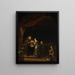 De schoolmeester - Jan Adriaensz van Staveren — ingelijst kunstwerk aan de muur
