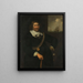 portret van Jan Cornelisz Meppel, luitenant-admiraal van Holland en West-Friesland - Jan Albertsz Rotius — ingelijst kunstwerk aan de muur