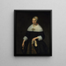 Portret van een dame - Jan Albertsz Rotius — ingelijst kunstwerk aan de muur