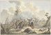 Aanval tussen Krim-Cossacks en Franse cavalerie - Jan Anthonie Langendijk — weergave van het kunstwerk
