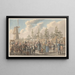 De vismarkt in Rotterdam - Jan Anthonie Langendijk — ingelijst kunstwerk aan de muur