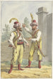 Twee oosterse militairen met tulbanden - Jan Anthonie Langendijk — weergave van het kunstwerk