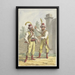 Twee oosterse militairen met tulbanden - Jan Anthonie Langendijk — ingelijst kunstwerk aan de muur