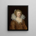 Portrait of Catharina Belgica - Jan Anthonisz van Ravesteyn — framed artwork on a wall