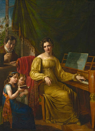 Jan Antoni Blank - Selfportrait with the family.webp