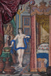 Cleopatra en de adder in een elegante interieur - Jan Berents — weergave van het kunstwerk