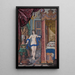 Cleopatra en de adder in een elegante interieur - Jan Berents — ingelijst kunstwerk aan de muur