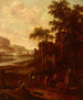 Landschap met een groep zwerflieden - Jan Blom — weergave van het kunstwerk