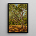 Olive Trees and Sunlit Clearing - Jan Bohuszewicz — framed artwork on a wall