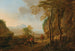 Een Italiaans landschap met reizigers - Jan Both — weergave van het kunstwerk