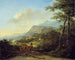 Italiaans landschap met reizigers - Jan Both — weergave van het kunstwerk