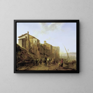 Jan Both - View of the Ripa Grande in Rome.webp