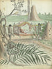 Palanquin met dragers - Jan Brandes — weergave van het kunstwerk