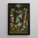 La Vierge et l'Enfant avec le petit Saint Jean-Baptiste entourés de guirlandes et festons de fruits et fleurs - Jan Brueghel le Jeune — ingelijst kunstwerk aan de muur