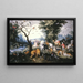 De dieren die de ark van Noach binnengaan - Jan Brueghel de Jonge — ingelijst kunstwerk aan de muur